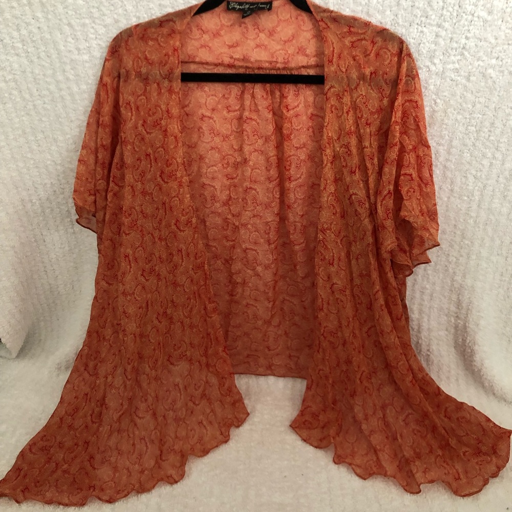 Elizabeth and James Kimono-Style Top Size S